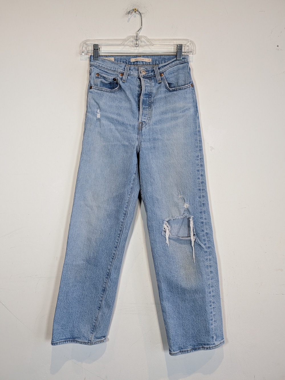 Levi's Ribcage Straight Jeans, Size 25